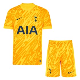 Fotbalový Komplet Tottenham Hotspur Brankářské Dětské 2024-25 Žlutá Krátký Rukáv (+ trenýrky)